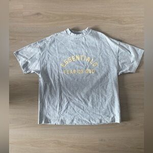 Fear of God Essentials Gray Crewneck T-shirt Size L